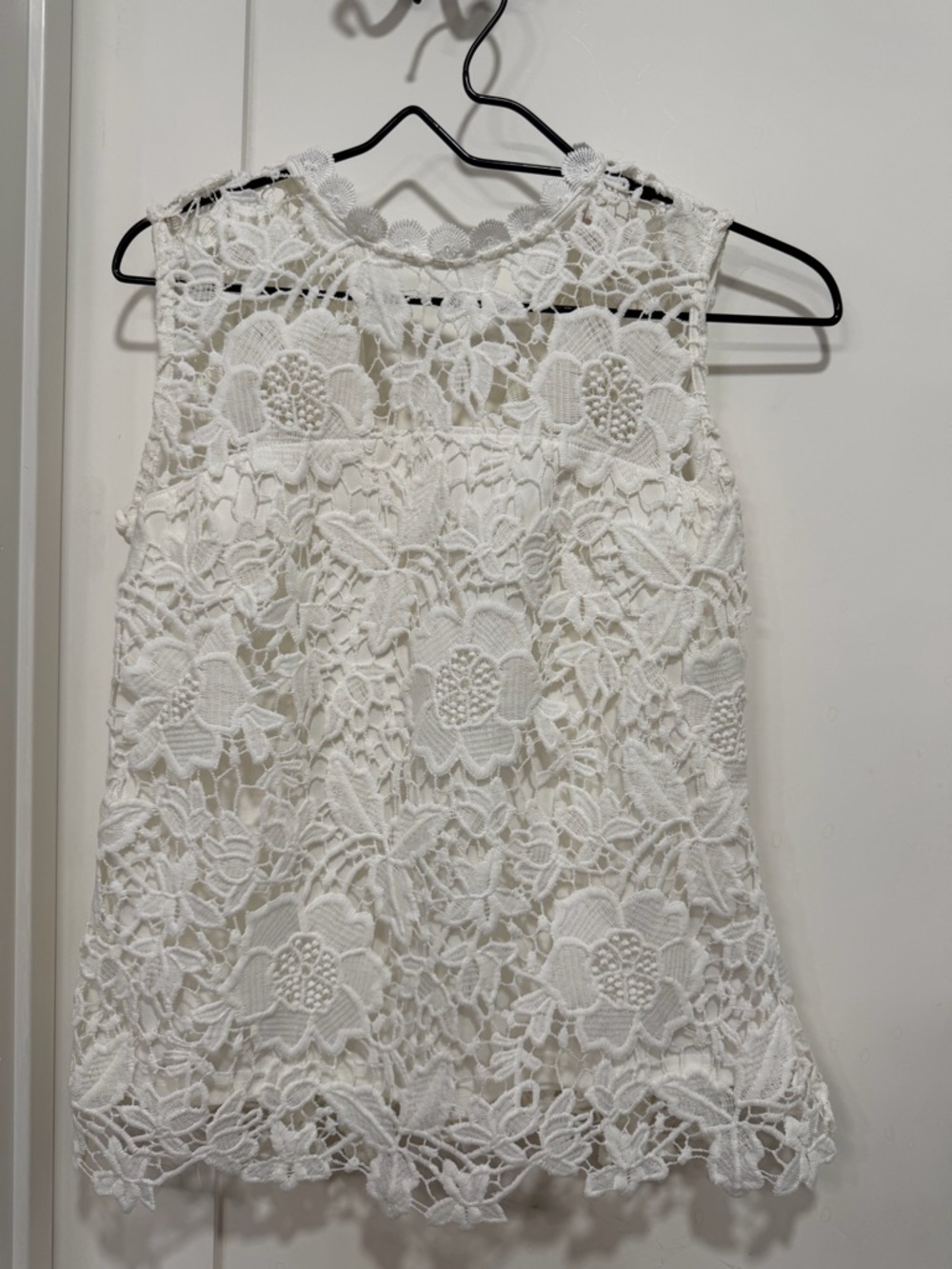 Nanette Lepore Lace Crochet Shell